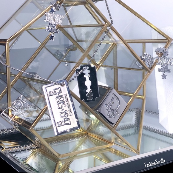 Dior Vintage Dior For Peace Y2K Diamanté Crystal Ring - Earrings Jewelry Set - Picture 6 of 17